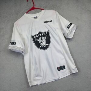 Las Vegas Raiders Jersey Youth 18/20 White NFL Football Shirt Fan Gear Souvenirs